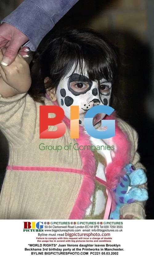 Juan Verons daughter at Brooklyn Beckhams 3rd birthday