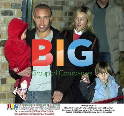 Mikael Silvestre at Brooklyn Beckham’s 3rd birthday party