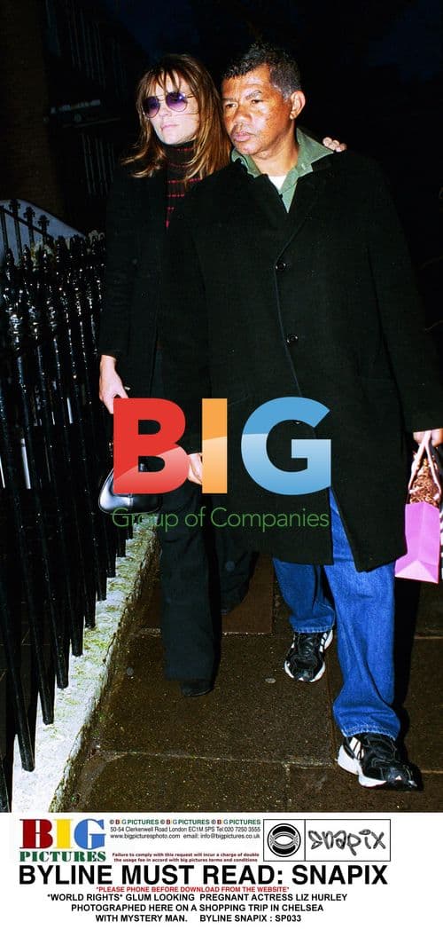 Pregnant Liz Hurley on Shopping Trip in Chelsea