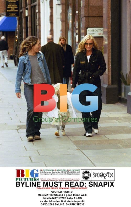 MEG MATHEWS and friend with baby ANAIS