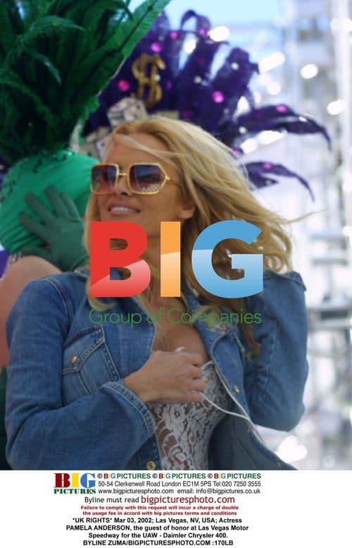 Pamela Anderson at Las Vegas Motor Speedway