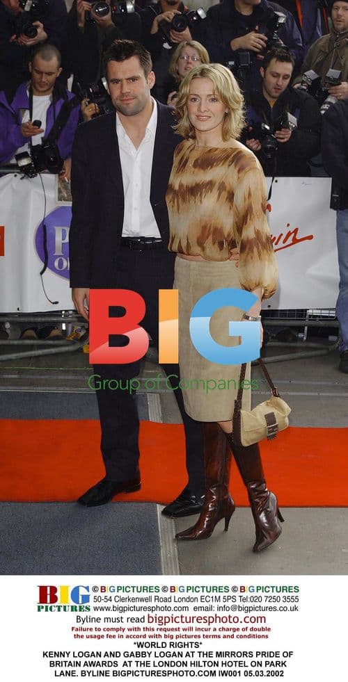 Kenny Logan and Gabby Logan at Pride of Britain Awards