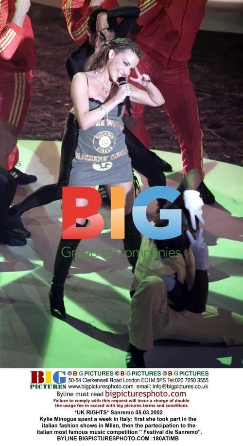 Kylie Minogue at Sanremo 2002