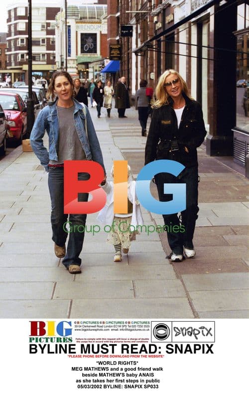 Meg Mathews and baby Anais take first steps