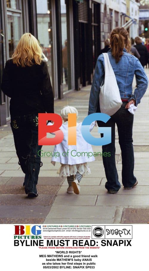 Meg Mathews and baby Anais take first steps