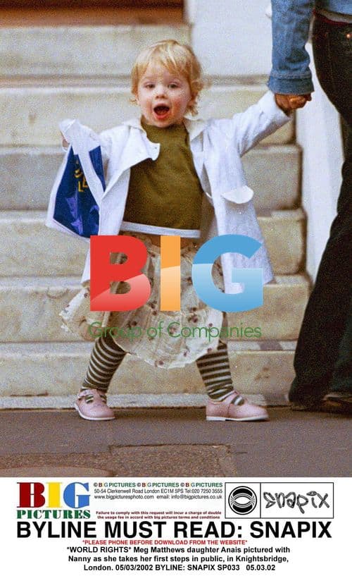 Meg Matthews' Daughter Anais Takes First Public Steps