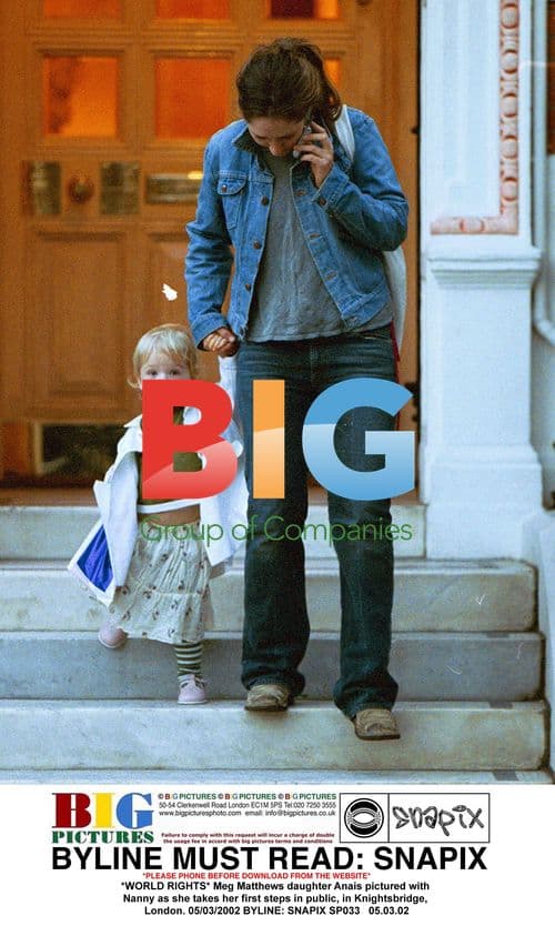 Meg Matthews' daughter Anais takes first public steps