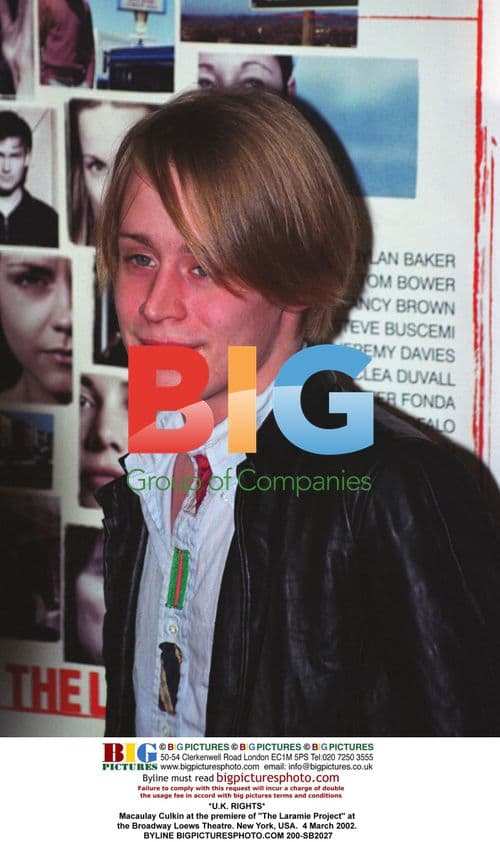 Macaulay Culkin at "The Laramie Project" Premiere