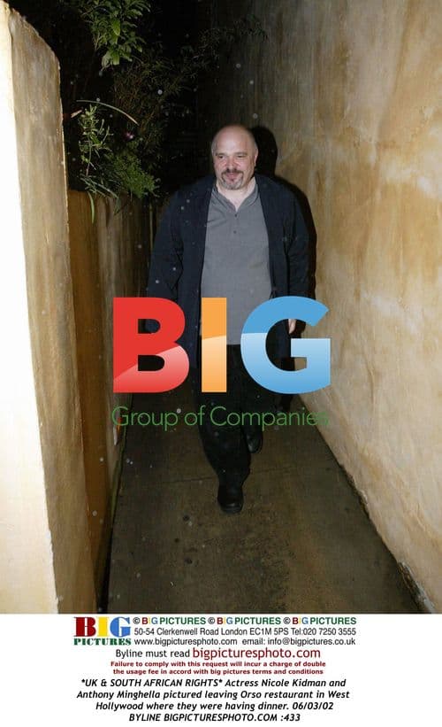 Nicole Kidman and Anthony Minghella leave Orso restaurant