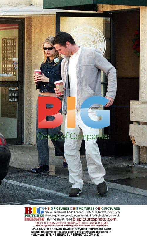 Gwyneth Paltrow and Luke Wilson shopping in Hollywood