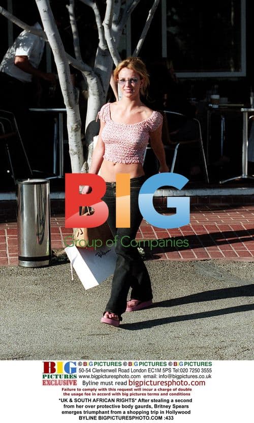 Britney Spears Emerges from Hollywood Shopping Trip