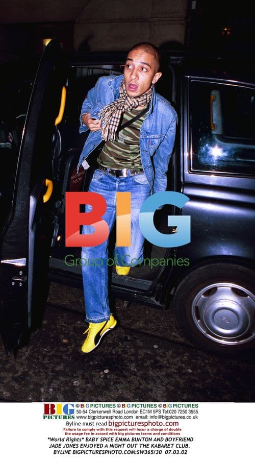 BABY SPICE EMMA BUNTON AND BOYFRIEND JADE JONES AT KABARET CLUB