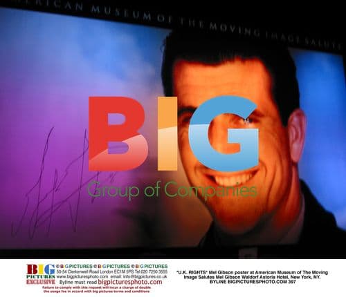 Mel Gibson Poster at Moving Image Museum Salute