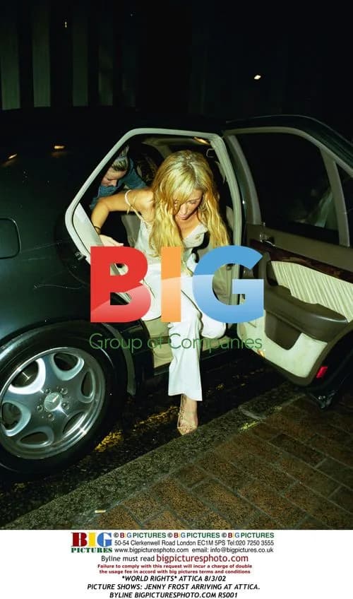 Jenny Frost Arriving at Attica