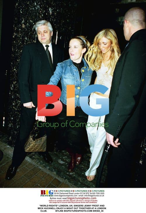 Jenny Frost and Mick Hucknall Enjoy Night Out