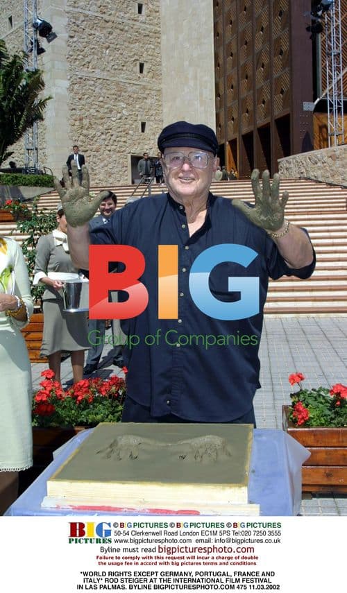 Rod Steiger at International Film Festival in Las Palmas