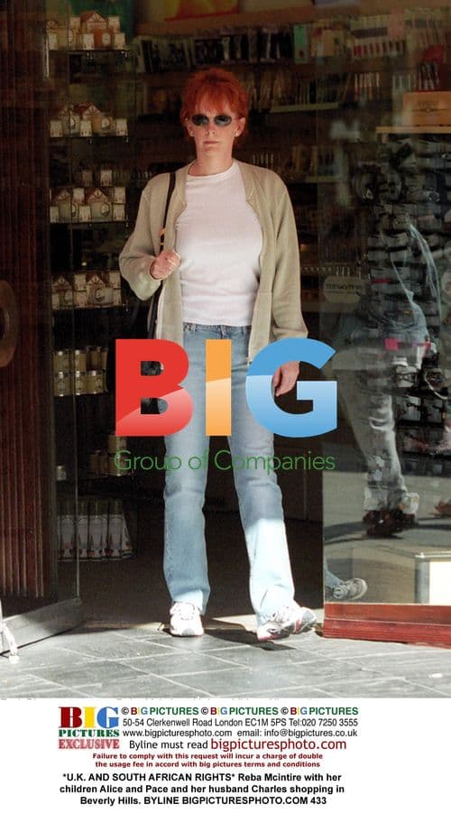 Reba Mcintire and family shopping in Beverly Hills