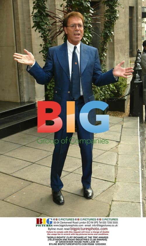 Cliff Richard at TRIC Awards 2002