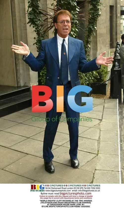 Cliff Richard at TRIC Awards 2002
