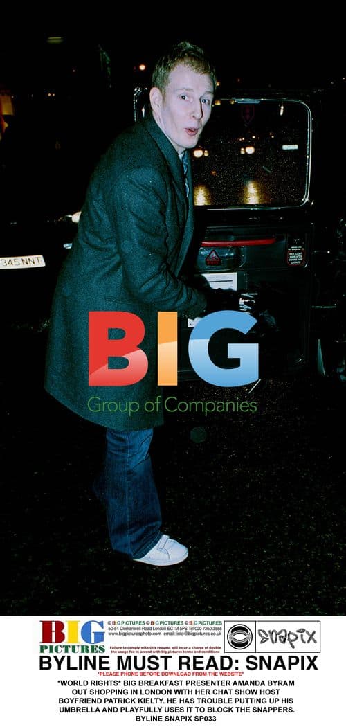 Amanda Byram and Patrick Kielty out shopping