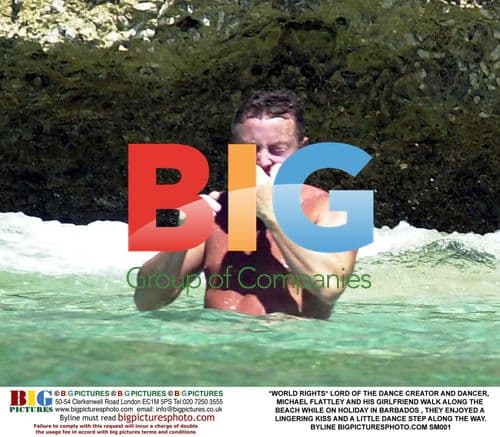 Michael Flattley and Girlfriend in Barbados