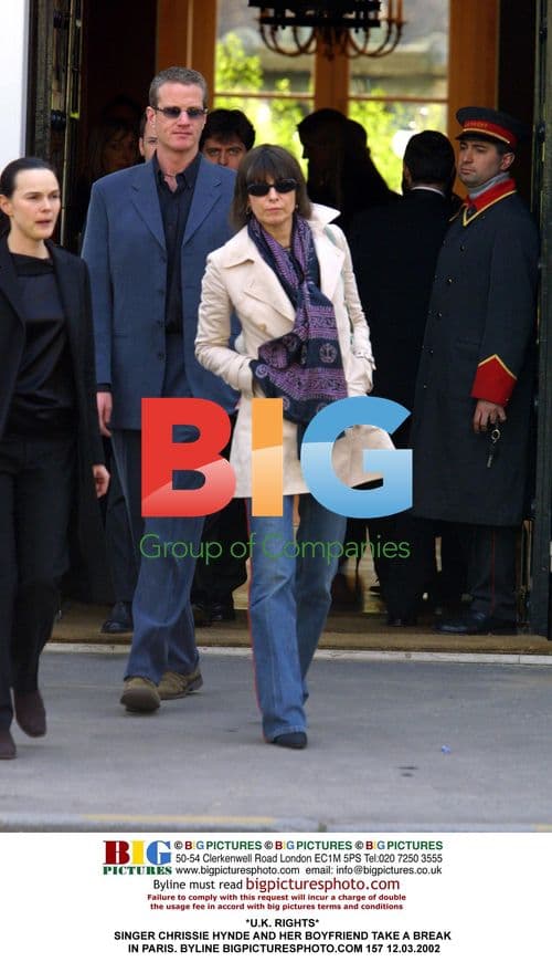 Chrissie Hynde and boyfriend take break in Paris