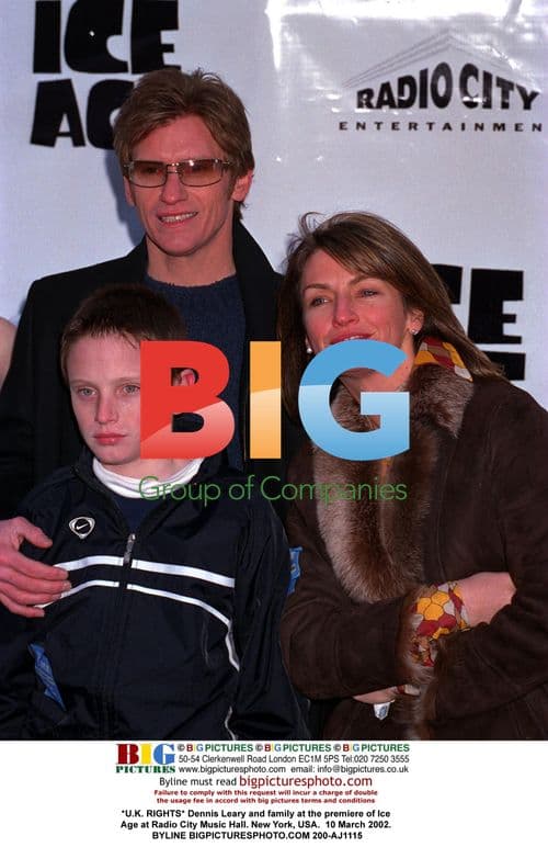 Dennis Leary and family at Ice Age premiere