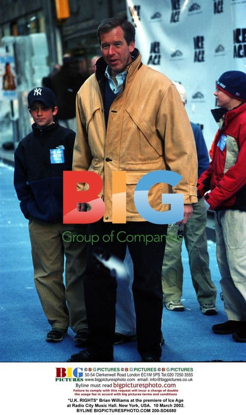 Brian Williams at Ice Age Premiere