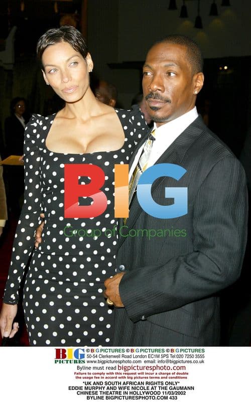 Eddie Murphy and Wife Nicole at Grauman's Chinese Theatre