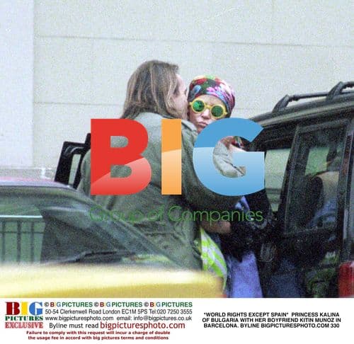 Princess Kalina with boyfriend Kitin Munoz in Barcelona