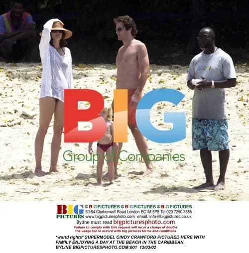 Cindy Crawford Family Beach Day