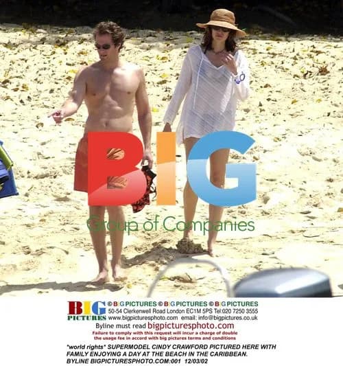 Cindy Crawford at Caribbean Beach