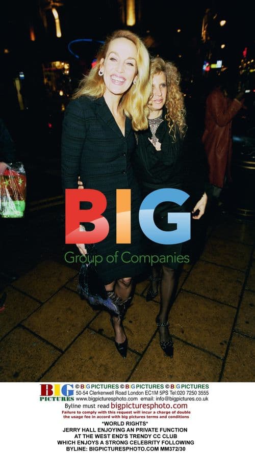Jerry Hall at CC Club Event