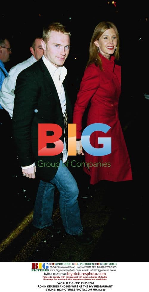 Ronin Keating and Wife at The Ivy Restaurant