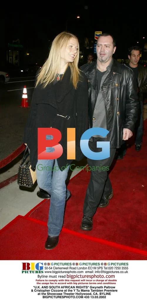 Gwyneth Paltrow & Cristopher Ciccone at Y Tu Mama Tambien Premiere