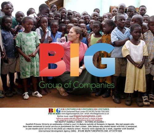 Princess Victoria Visits Court in Uganda