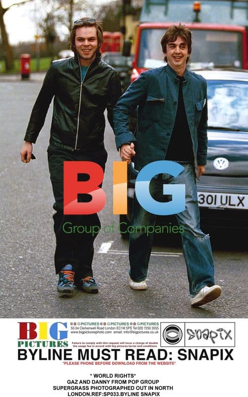 Supergrass Band Members Gaz and Danny in North London