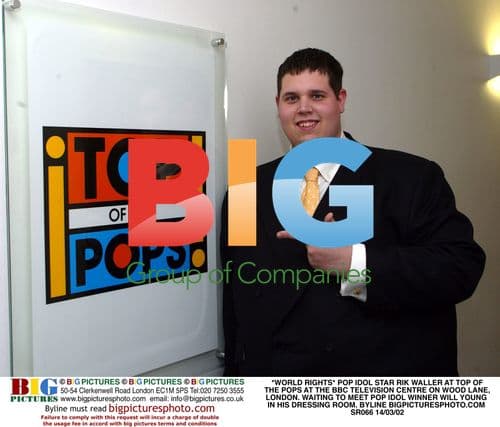 Pop Idol Star Rik Waller at Top of the Pops