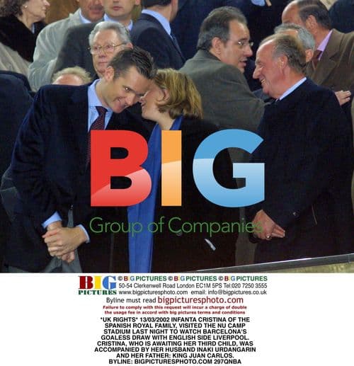 Infanta Cristina Visits Nu Camp Stadium