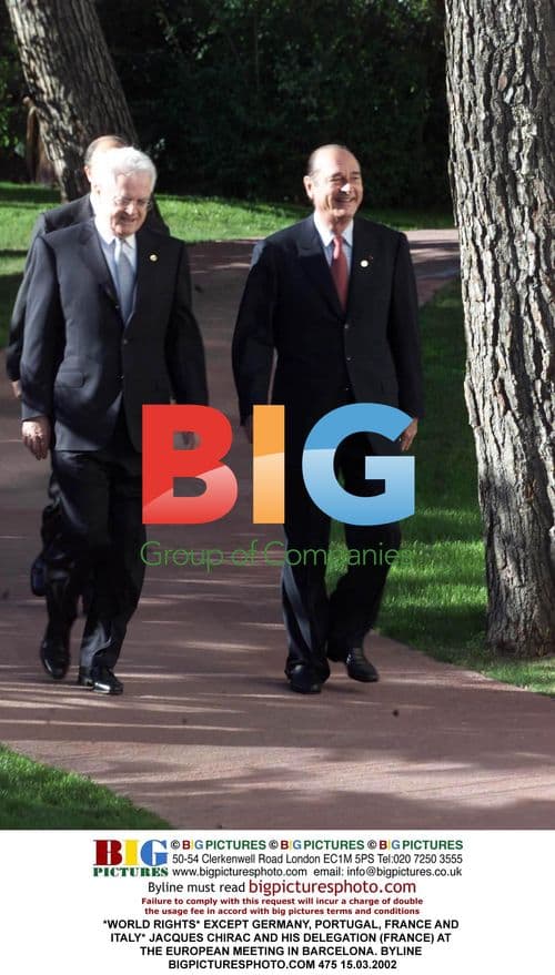 Jacques Chirac at European Meeting in Barcelona