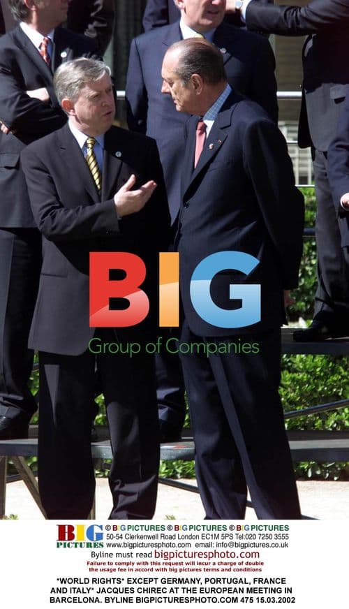 Jacques Chirec at European Meeting in Barcelona