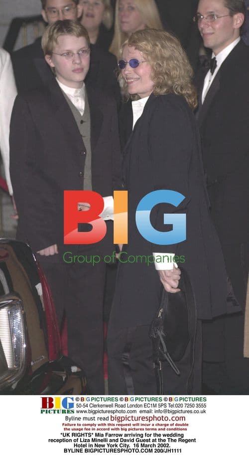 Mia Farrow at Liza Minnelli's Wedding