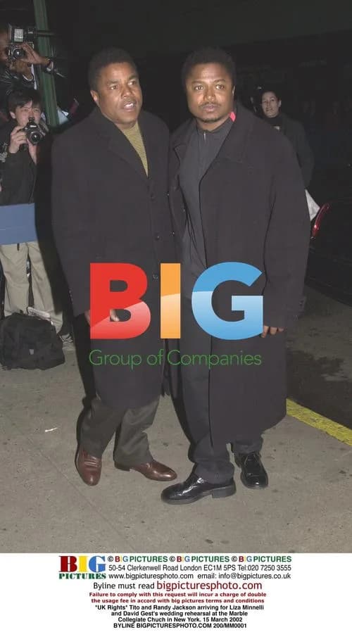 Tito and Randy Jackson at Liza Minnelli's wedding rehearsal