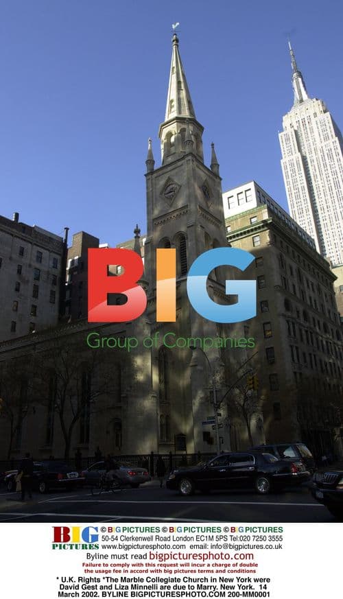 Gest and Minnelli to Marry at Marble Collegiate Church