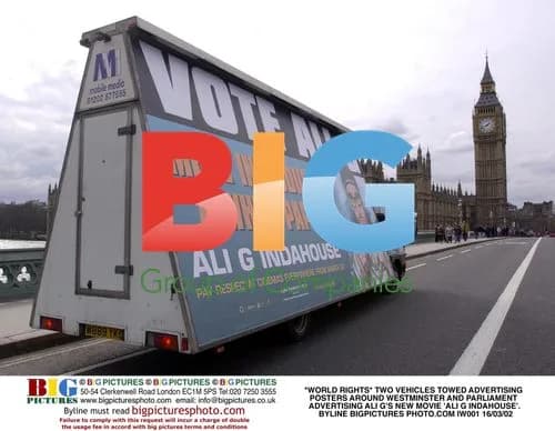 Ali G Advertising Vans in Westminster