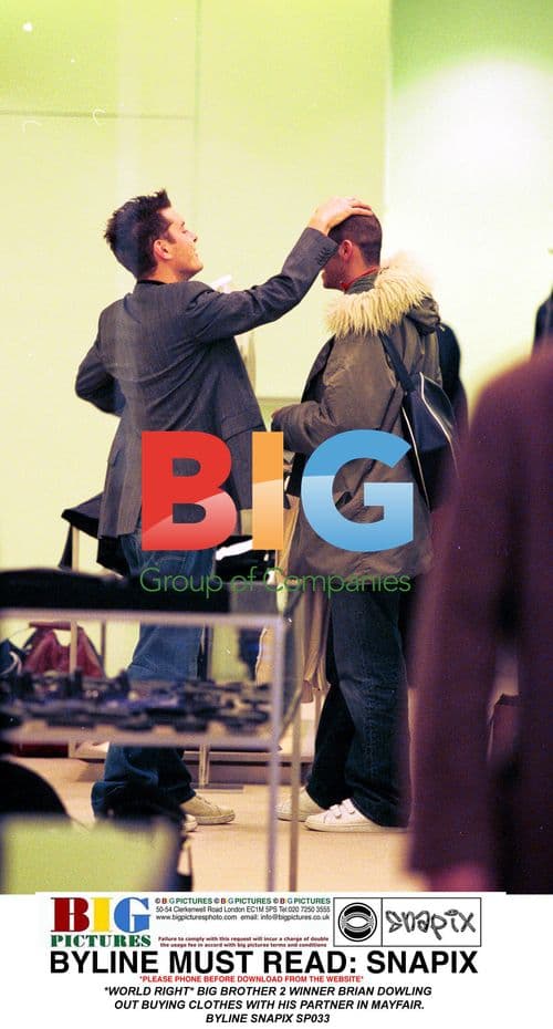 Brian Dowling Out Shopping with Partner