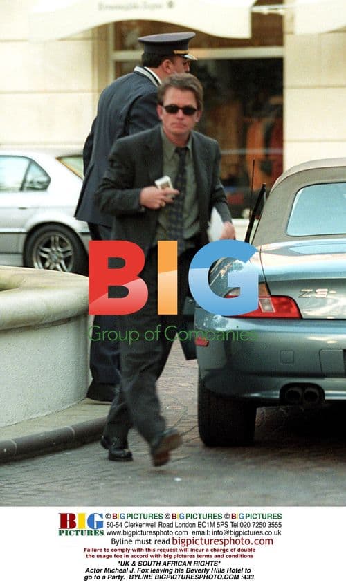 Micheal J. Fox Leaving Beverly Hills Hotel