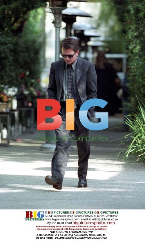 Micheal J. Fox Leaving Beverly Hills Hotel