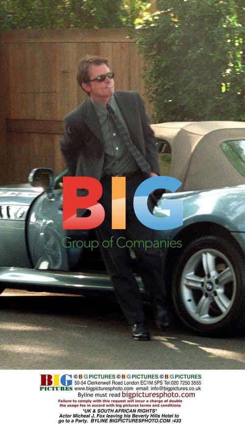 Micheal J. Fox Leaving for Party