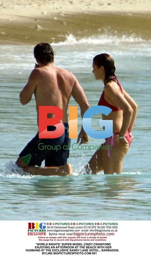 Cindy Crawford Enjoys Beach Day in Barbados